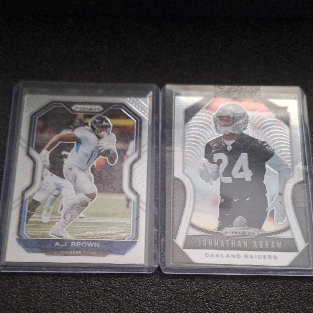 NFL Trading Cards - A.J. Brown and Johnathan Abram